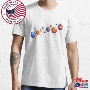 Planets Colour Essential T-Shirt Unisex